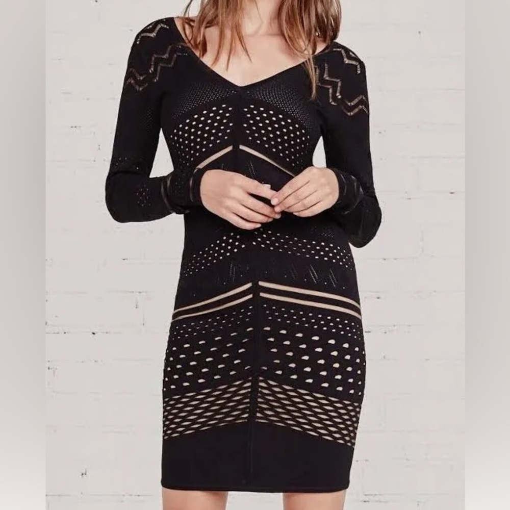 Bailey 44 black cut out dress - small